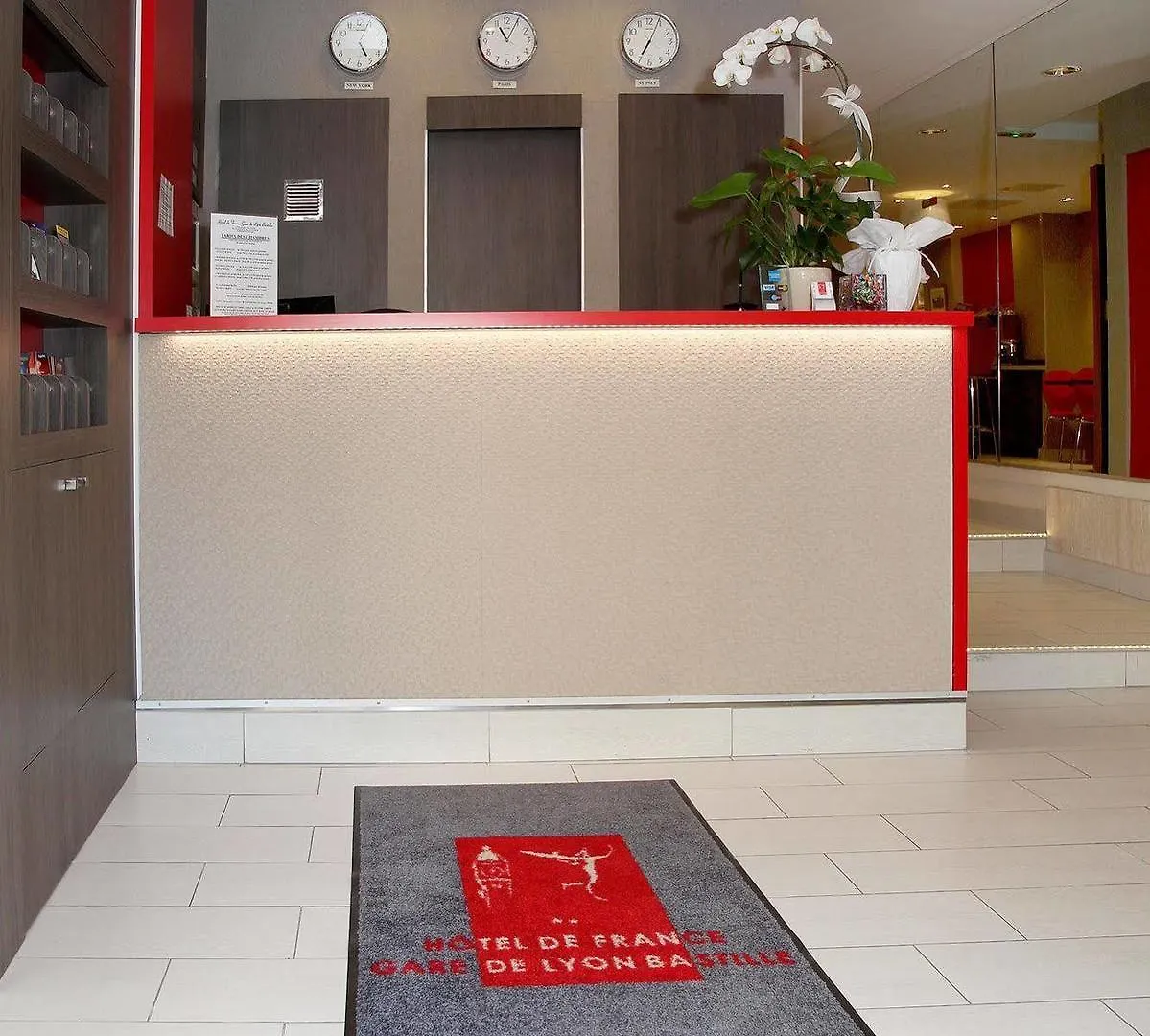 ***  Hotel De France Gare De Lyon Bastille Paris Frankrike